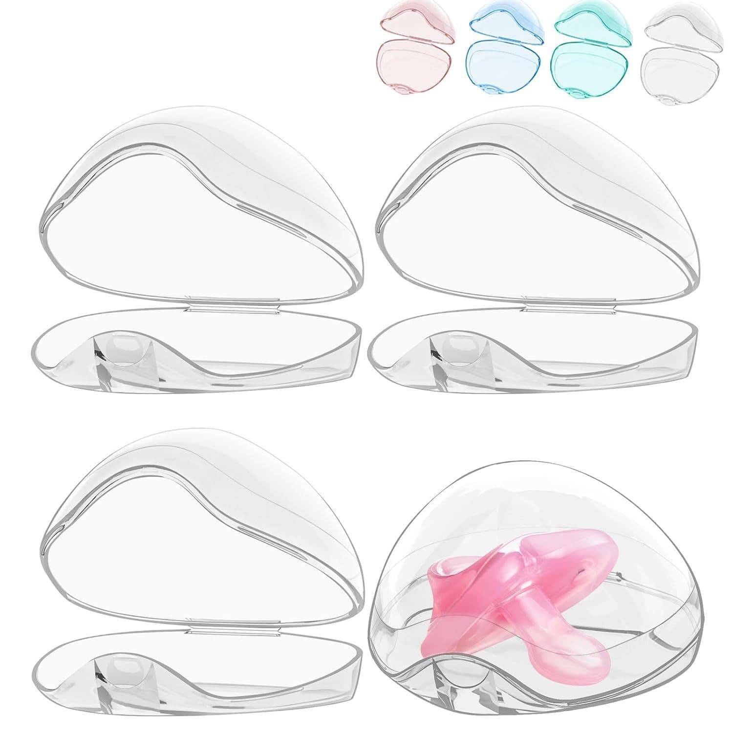 Cross-border Portable Dustproof Triangle Pacifier Storage Box Baby Plastic Storage Pacifier Box