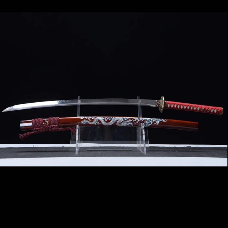 Longquan City Swords Hand-Forged One-piece Sword Japanese Samurai Blade Film and Television Sword Crafts Cold Weapon Unedged