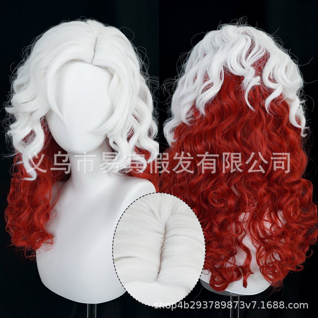 Cross-border Marvel Rivals Marvel Rakshasa Girl Little Naughty Big Wave Cos Wig High Temperature Wire Manufacturer