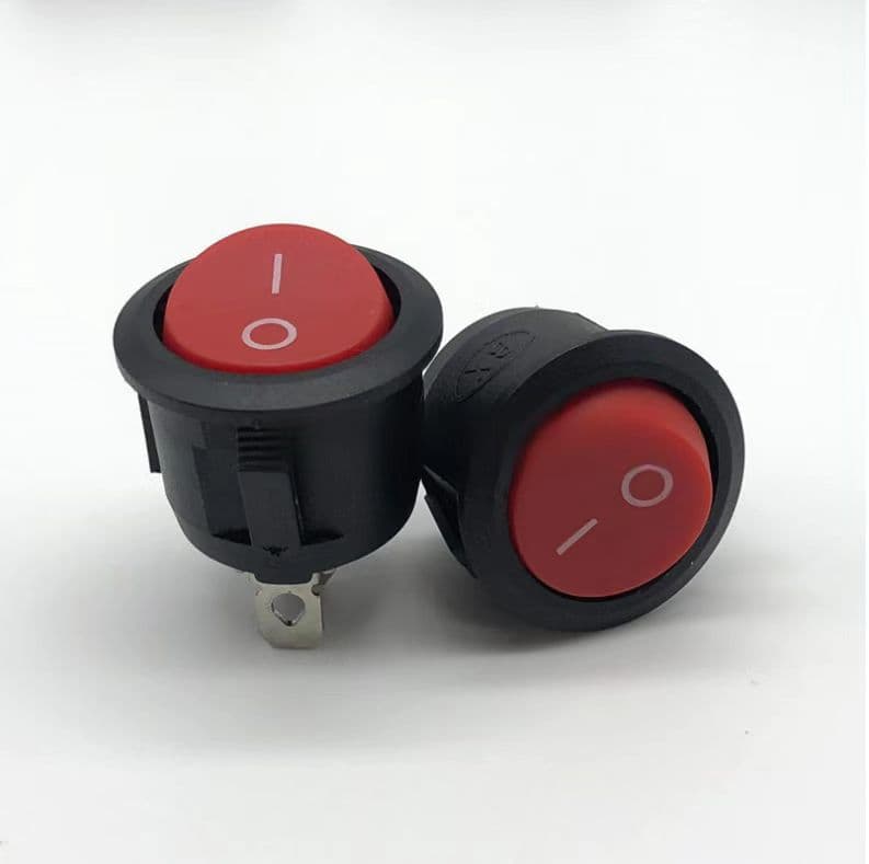 Rocker Switch KCD-1-D6, Large Round Switch, Children's Vehicle Switch, Seesaw Switch
