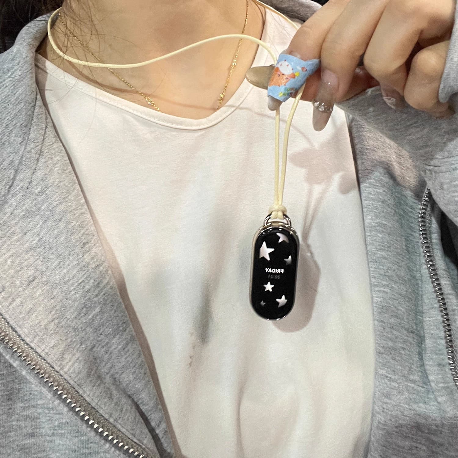 Compatible with Xiaomi 10/9/8 DIY connector pendant metal head quick-release watch strap link buckle