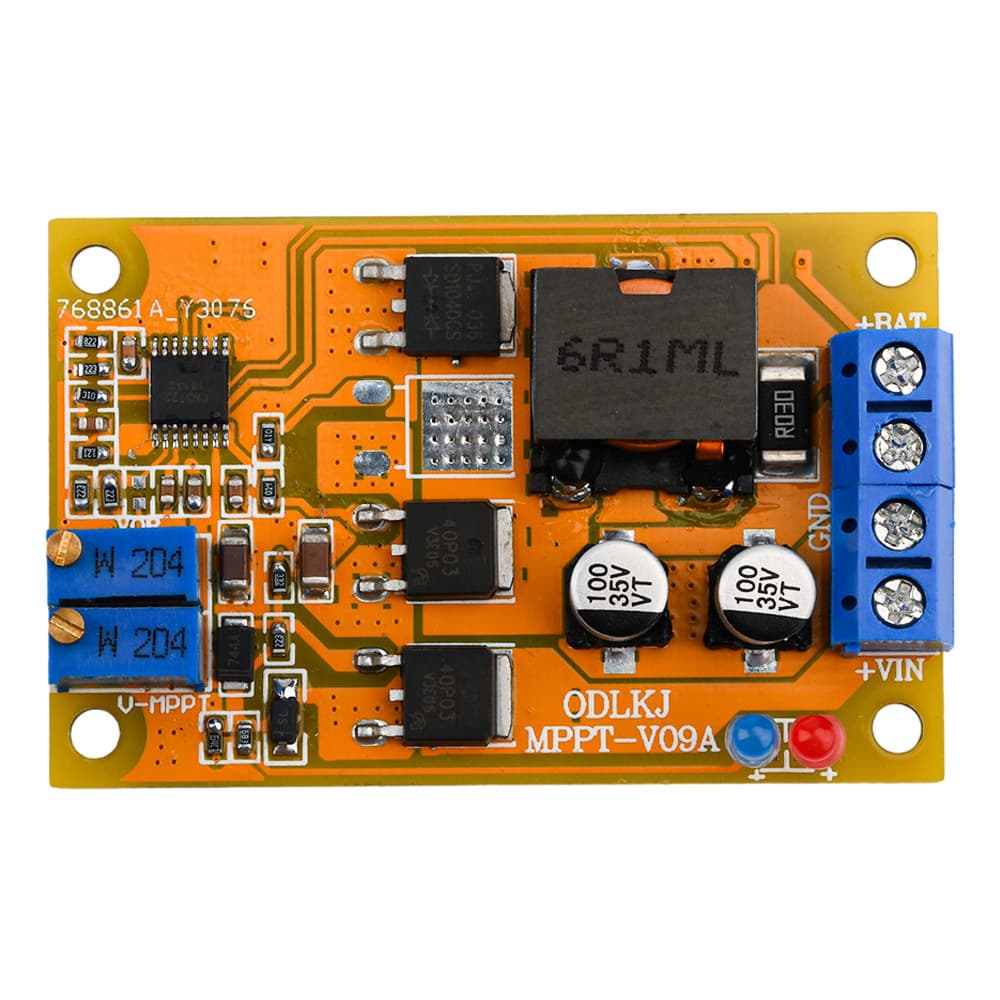 Upgraded 6A MPPT Solar Charging Board - Lithium Battery / Lead-Acid Battery Charging Board, Low Power Consumption