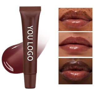 Cross-border makeup moisturizing glossy lip balm, water-light lip gloss, plump lips, no logo, liquid long-lasting lip glaze and lip tint