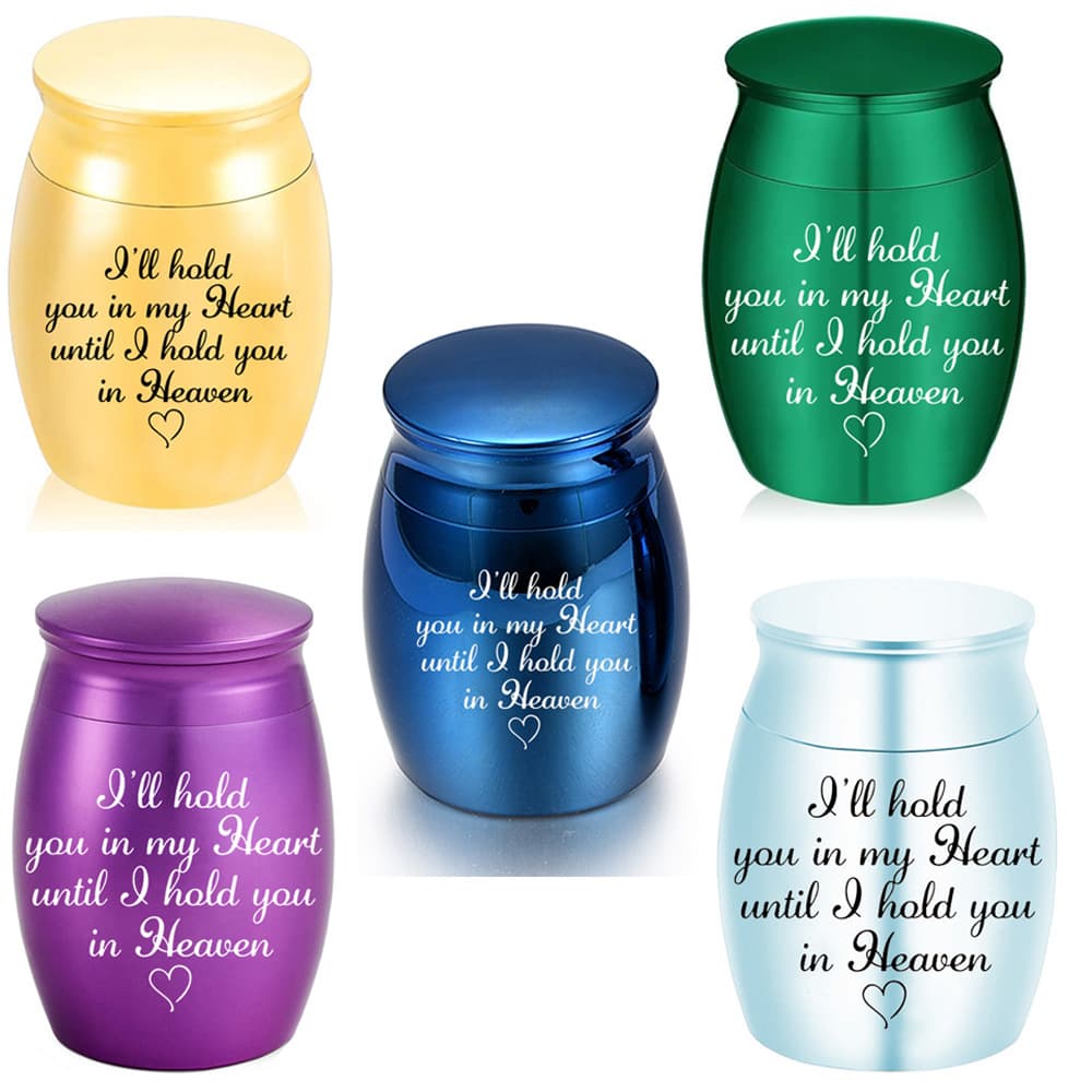 New Cross-border Export Alloy Urn, Sealed Metal Funeral Supplies for Pets in Various Sizes