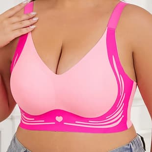 New Cross-border Plus Size Bra, Wire-Free, Russian Bra, Large Bust Anti-Sagging Push Up, European and American Export Women's Lingerie