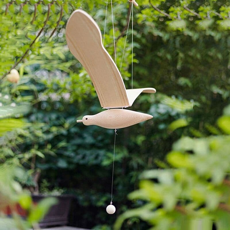 Wooden Flying Seagull Hanging Decoration for Living Room, Balcony, Window, Children's Room, Art Creative Suspension Ornament