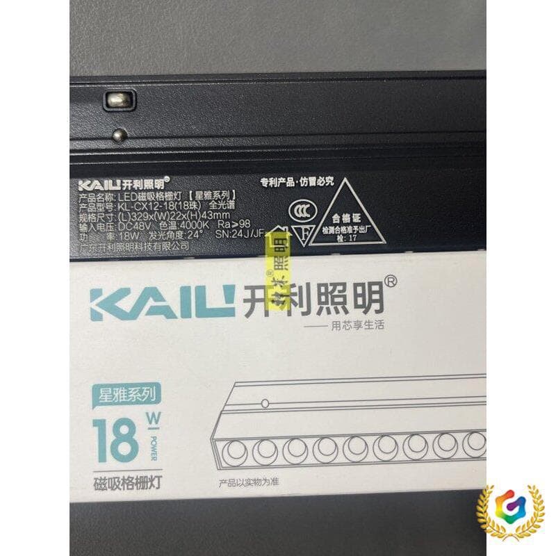 ✅ Mainless light magnetic track light design 48V living room long full-spectrum LED spotlight grille light 18