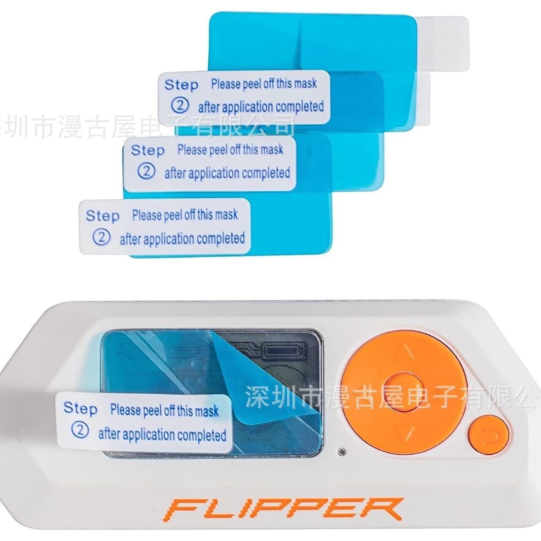 High Transparency Protective Film 3-Pack for FlipperZero Electronic Pet Dolphin Game Console