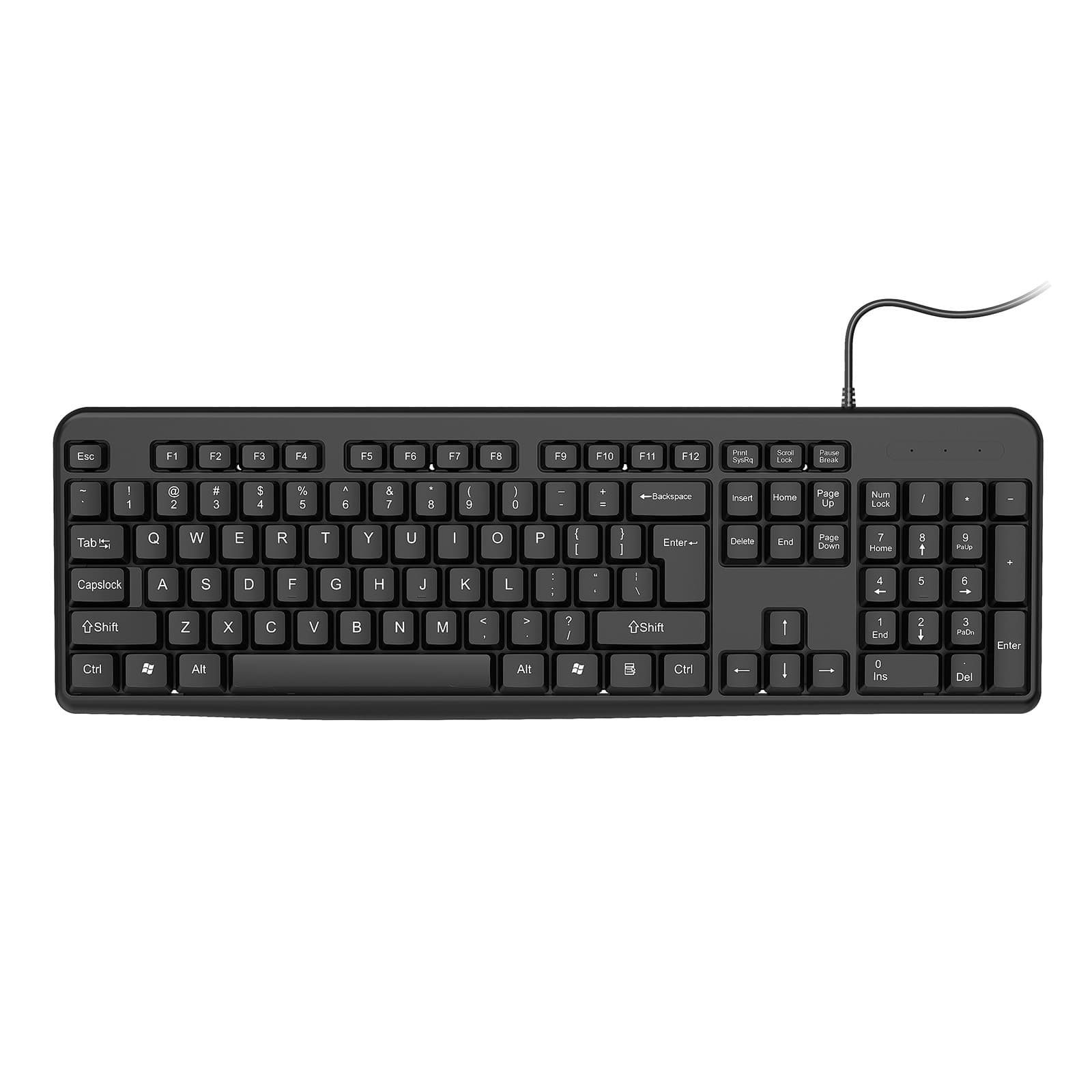 Factory Direct Wired Keyboard for Business Office Home Use Slim USB Desktop Computer Accessories Keyboard Cross-Border