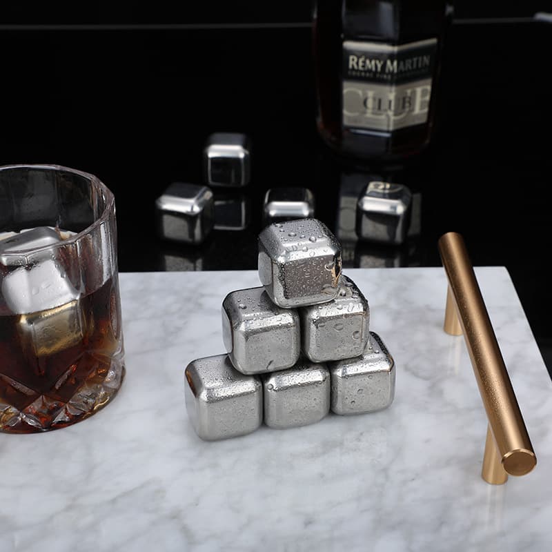 Stainless Steel Ice Cubes 304, Metal Iron Freeze Pellets for Beer, Ice Balls, Whiskey, Cola, and Wine Stones