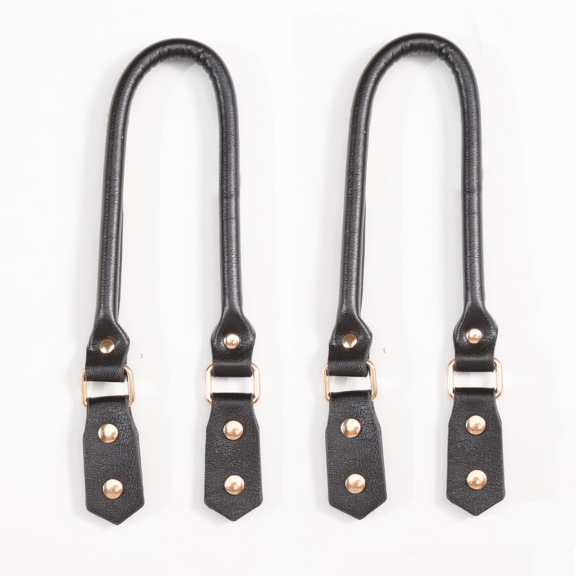 52cm Double Rivet PU Leather Bag Handle Strap Handbag Replacement Accessories for Women DIY Paper Bag Tote Bag