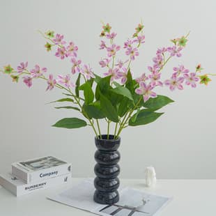 Simulation Jasmine Decorative Greenery High-End Realistic Artificial Flower Begonia Flower Arrangement Living Room Insert Flower Art Wedding Hotel