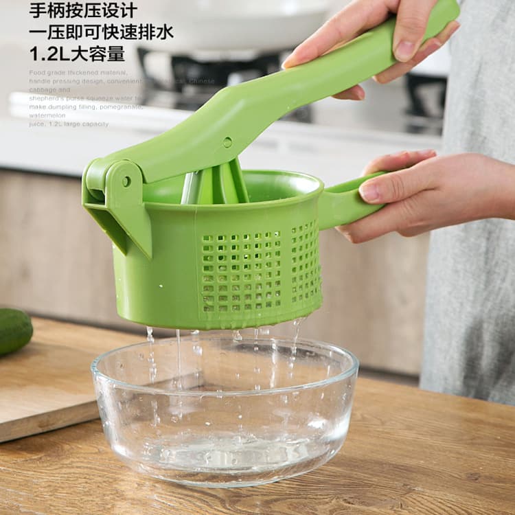 Manual Vegetable Water Press Kitchen Drainer Home Vegetable Filling Dehydrator Squeeze Dryer