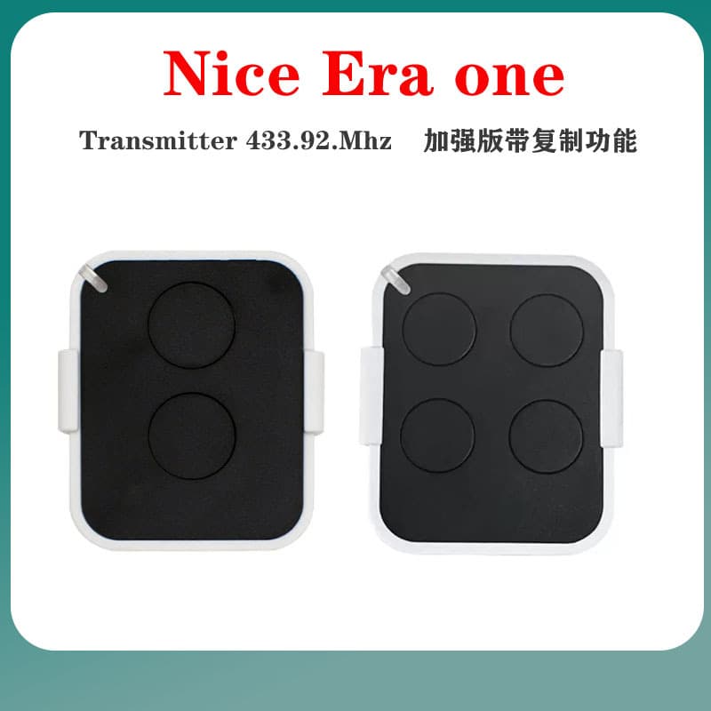 Copy Remote Compatible with NICE ERA ONE INTI, FLORS FLO2RS, FLO4RS at 433.92MHz