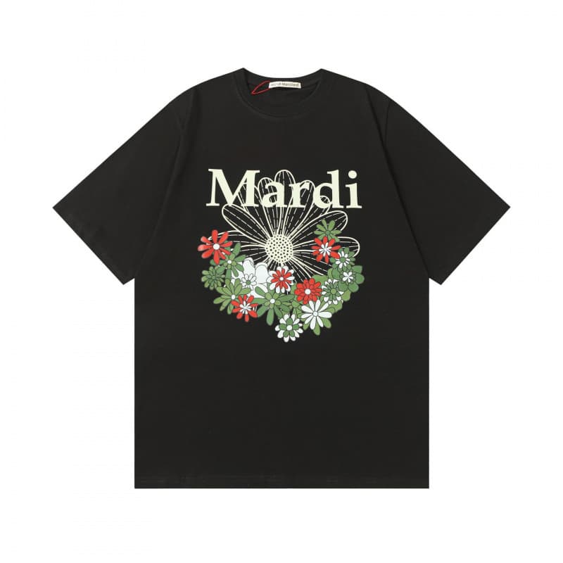 Mardi Hot Selling Daisy Short Sleeve Letter T-Shirt Pure Cotton Versatile Summer Women's Casual Top