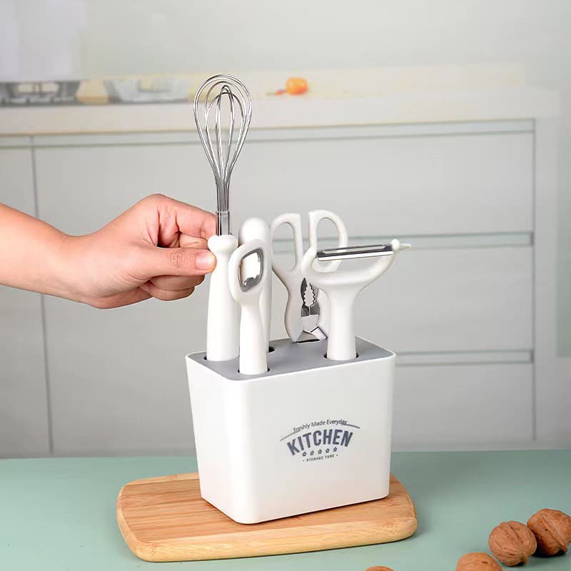 Kitchen Stainless Steel Scissors Set, Multi-Function Household Scissors for Baby Food, Kitchen Tool Set of 6