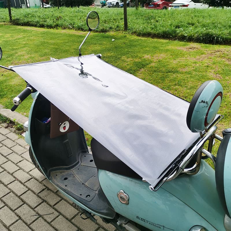 Electric motorcycle seat cushion cover sun protection cover waterproof summer battery car scooter retractable folding pad sun protection and rain protection