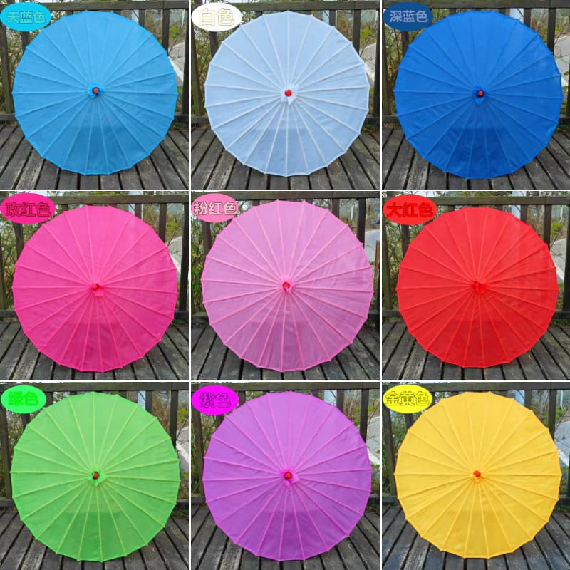 Plain, unpatterned, waterproof silk fabric for festive New Year decorations, fashion shows, oil-paper umbrellas, hallway ceilings, bright red.