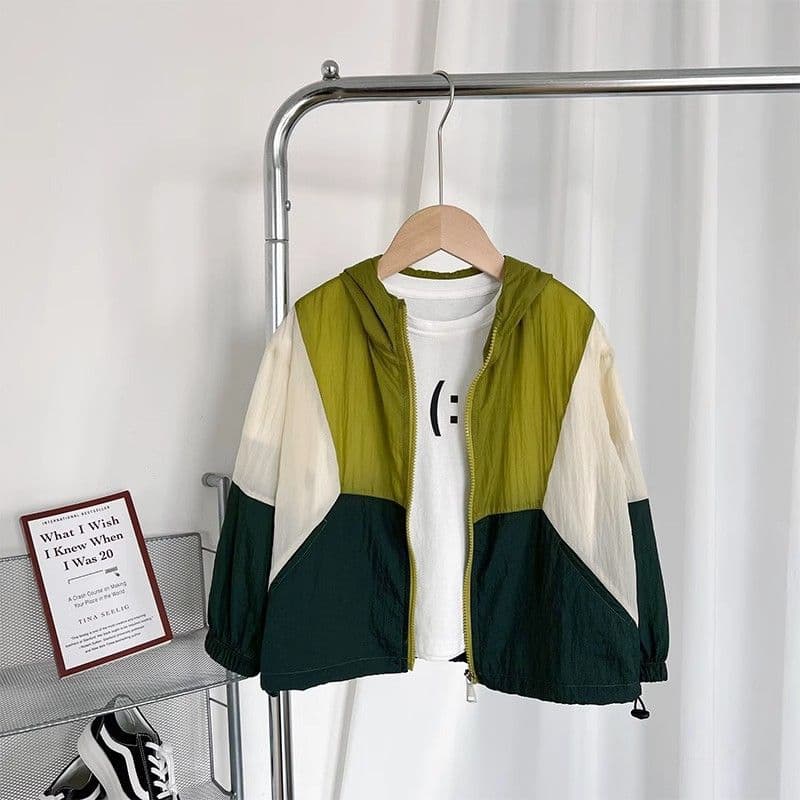 Boys' Sun Protection Jacket - Summer Fashionable Baby Skin Coat, Thin Summer Outerwear Trend