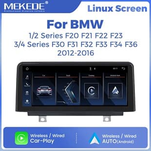 For BMW 1 Series F20 and 3 Series F30 2012-2016 Android Carplay Navigation Screen with Rear View and Bluetooth