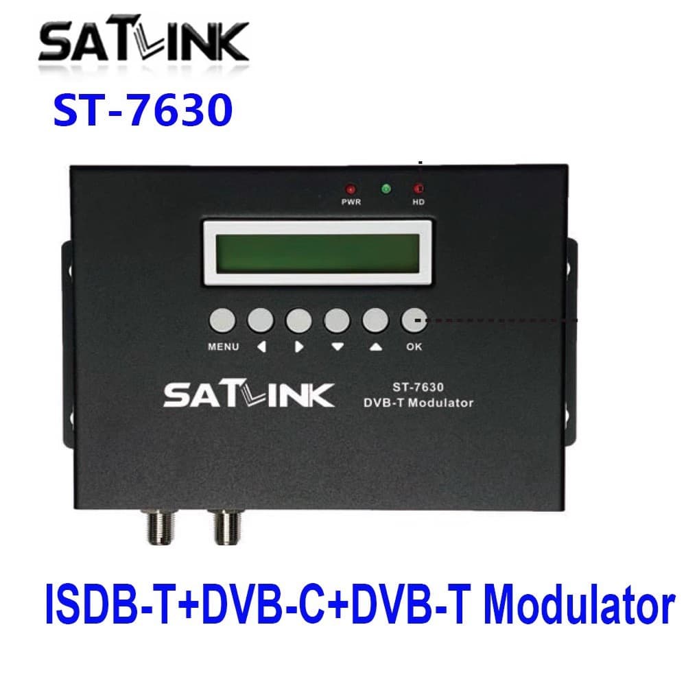 SATLINK ST-7630 DVB-T ISDB-T Modulator 1 Rout Export to Europe and America Modulator
