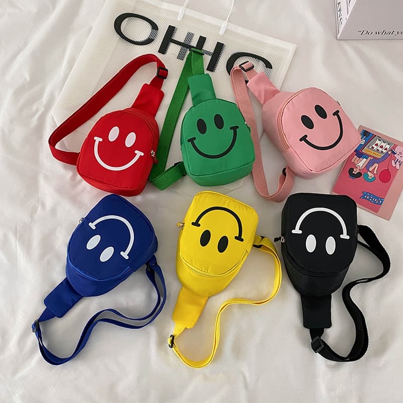 Kids Bag 2023 Fall New Trendy Boys Girls Chest Bag Baby Minimalist Fashion Small Cloth Bag Single Shoulder Crossbody Bag