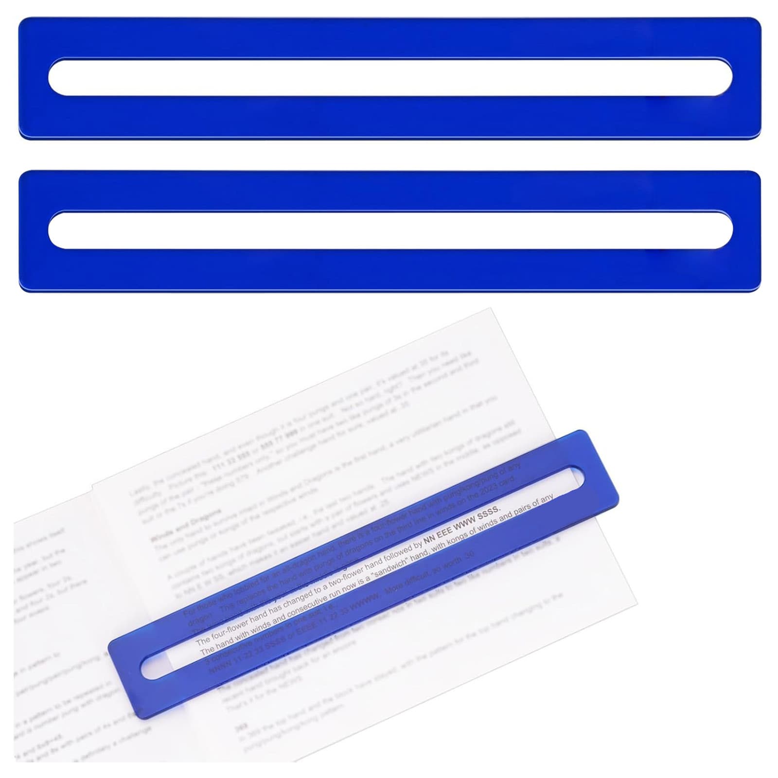 Guided reading highlight strip, color-covered reading tracking ruler, children's dyslexia ruler, transparent guide strip