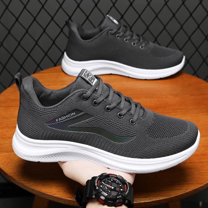 Men's Spring Cross-Border Simple Casual Shoes, Versatile Lightweight Soft Sole Breathable Running Shoes