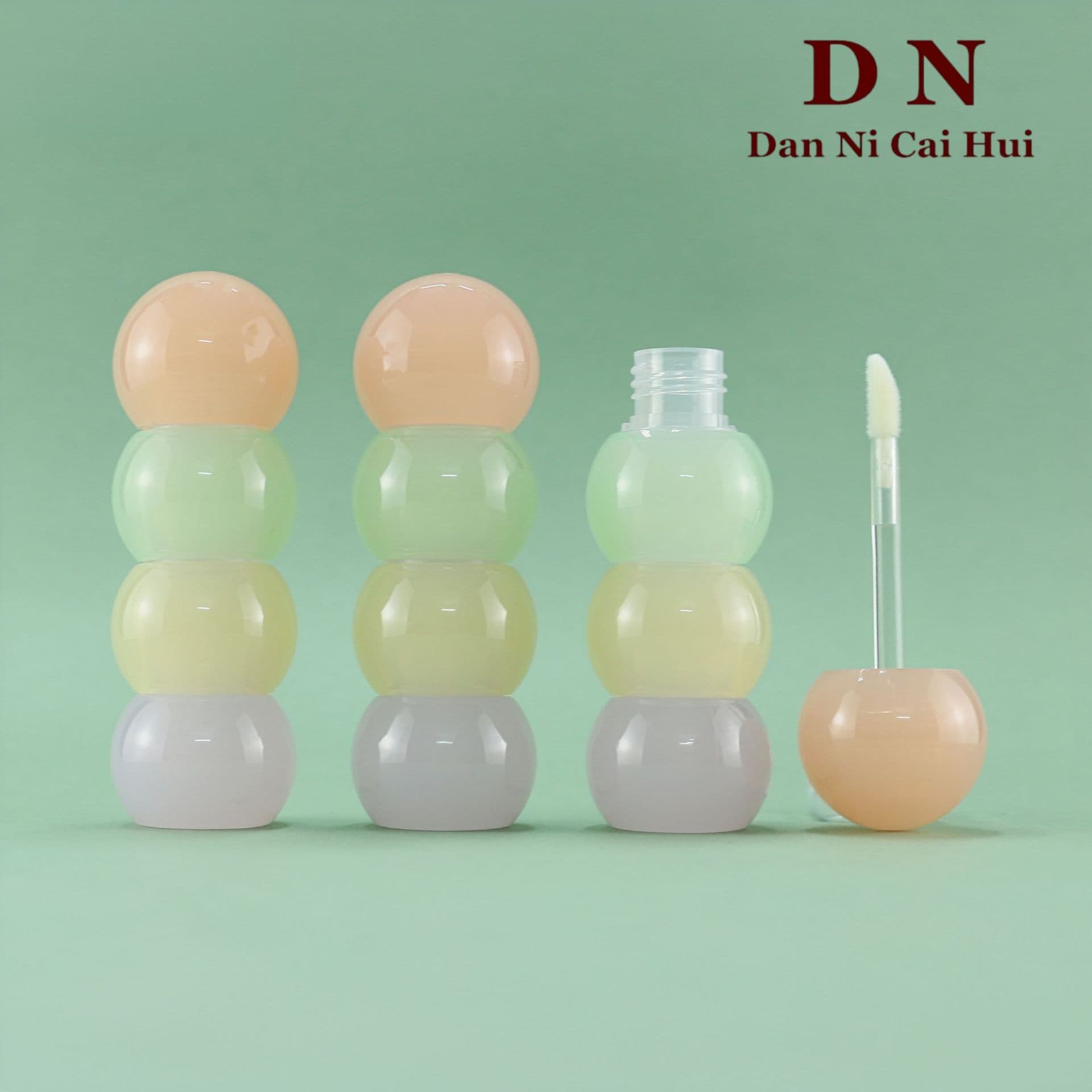 Cute Tanghulu Rotatable 3.5ml Empty Lip Gloss Tube Lip Gloss Container Cosmetic Packaging Factory Direct Custom Z