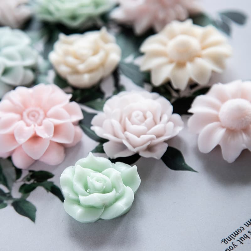 20 cake rose flower steamed cake handmade diy plant crystal glue mold flower three-dimensional silicone mold