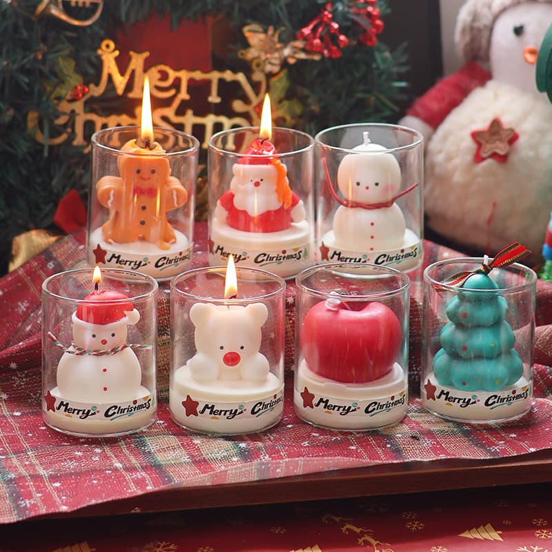 Christmas gift decorations, creative fragrance souvenirs, cross-border Christmas tree, old man apple scented candles