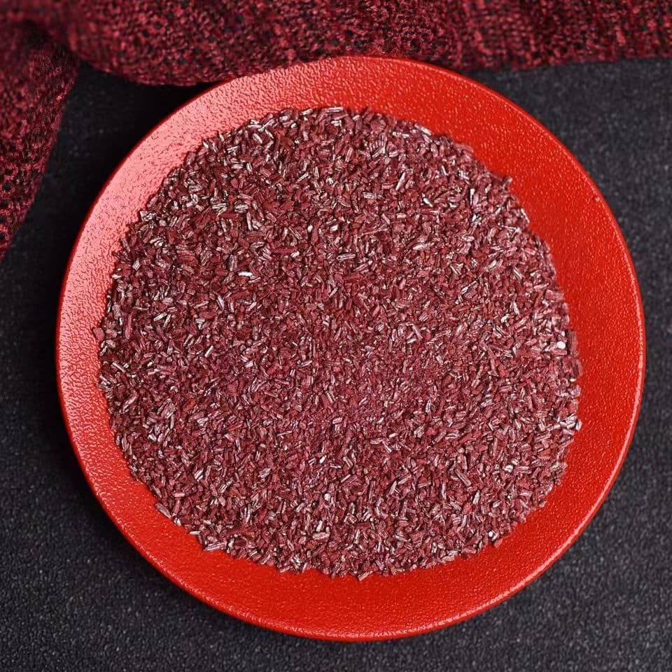 Factory Direct Sale Cinnabar Powder Wholesale, Cinnabar Raw Stone Powder, Pink Raw Mineral Pigment, Craft Material