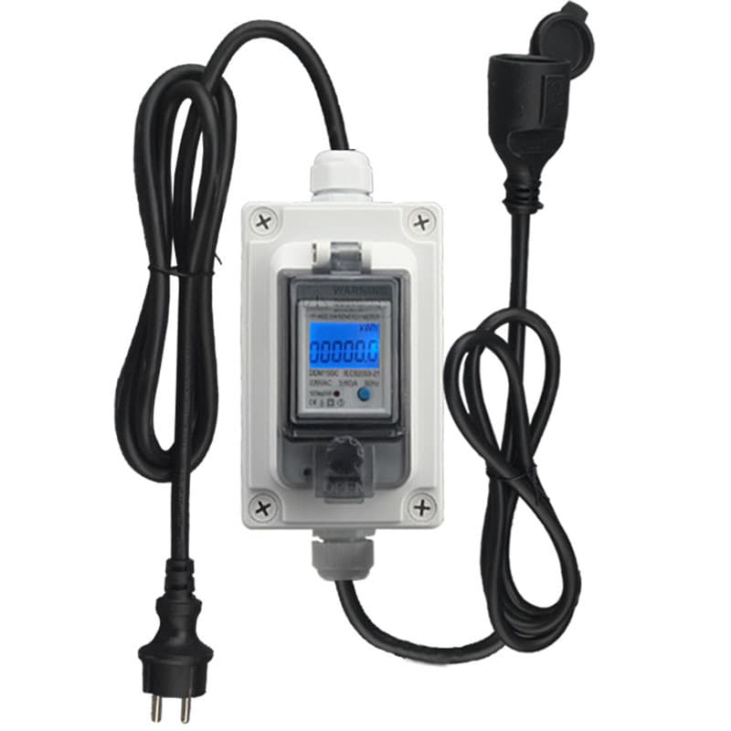 European Standard 220V-250V Meter EV Charger Power Take-off Device for New Energy RVs, Electric Cars, and Electric Motorcycles Charging Counter