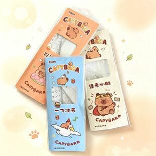 Cartoon Ruler Set 20cm Straight Ruler Elementary School Student Learning Stationery Multifunctional Four-Piece Set Protractor