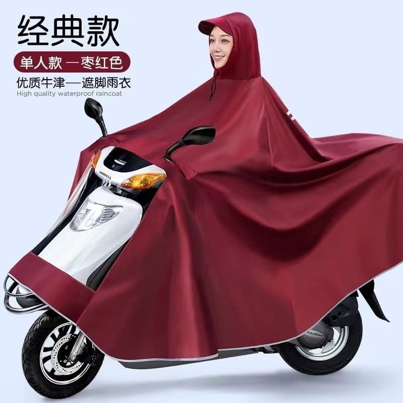 Raincoat Electric Bike Poncho Extra Large Thickened Motorcycle Double Single Men Women Riding Stormproof Full Body Foot Cover