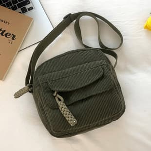Women's Bag 2026 New Corduroy Small Bag, Cross-border Fashion Large Capacity Crossbody Bag, Single Shoulder Bag for Women
