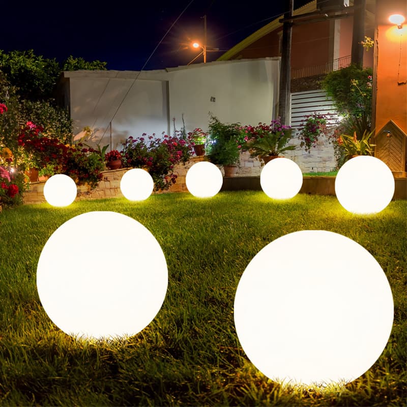 White Moon Lights Outdoor Solar Garden Lights Moon Lights Landscape Lights Villa Garden Lights Lawn Lights Floor Lights