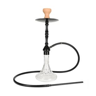 Shisha Hookah Glass Base Rose Gold Pink Gold Silver Medium Single Hose Silicone Tube Glass Base