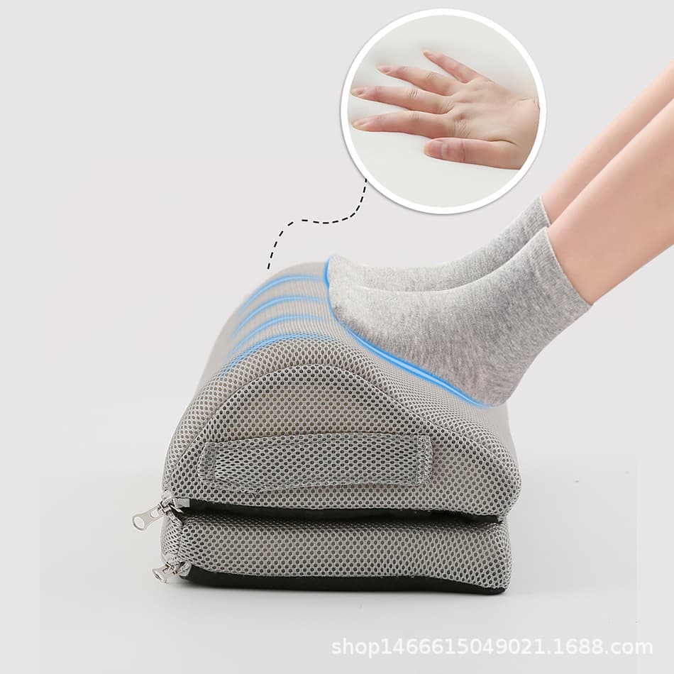 Double-Layer Cloud-Shaped Office Footrest with High-Rebound Sponge Cushion