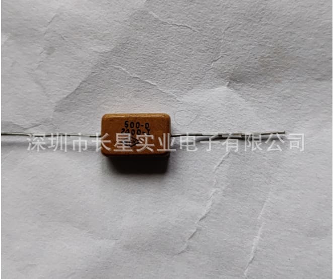 Axial mica capacitor 2400P 500V, through-hole horizontal mica 2.4nF 242 500V axial capacitor