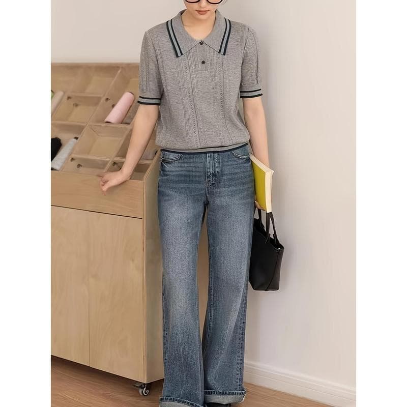 R 18128 Wide Leg Jeans for Curvy Figures