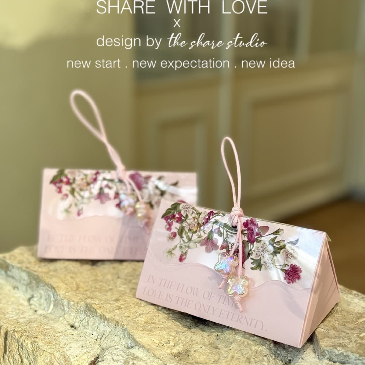 Starfield Original | Popular New Floral Series Small PVC Handheld Wedding Candy Box for Engagement, Registration, and Ceremonies
