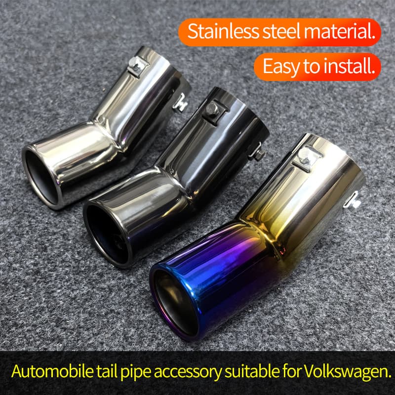 Suitable for Volkswagen Bora, Passat, Golf 4, Suzuki Hustler stainless steel car exhaust pipe tail tip