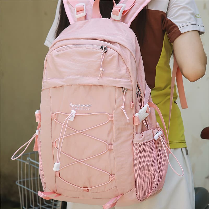 Korean Trend Student Backpack for Men and Women, Couple Style, Middle School High School College Bookbag, 3-in-1 Casual Outdoor Bag