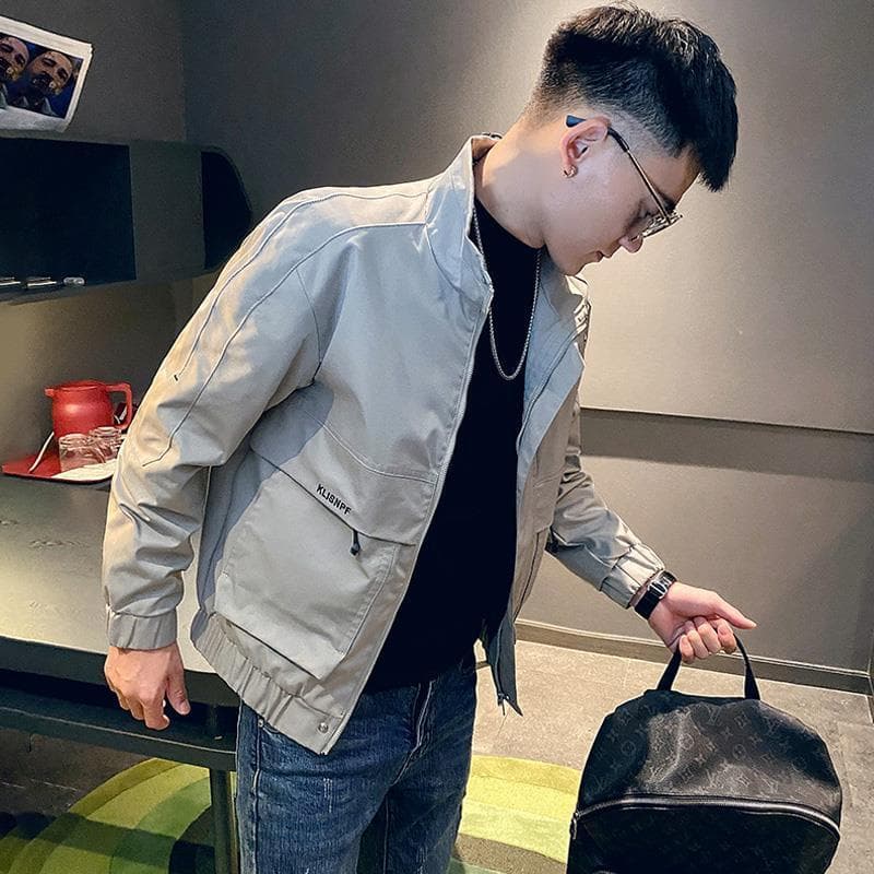 Trendy Jacket 2026 Autumn and Winter New Men's Fashion Brand Casual Slim-Fit Workwear Jacket