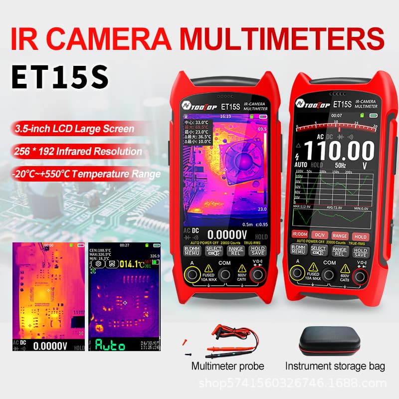 TOOLTOP ET14C/14S/15C/S 2-in-1 Thermal Imaging Multimeter for Rapid Fault Detection in Mobile Phone Repair