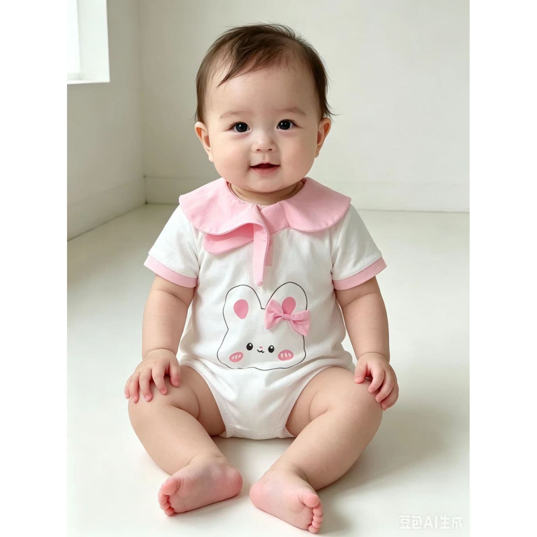 Baby clothes, short-sleeved baby clothes, thin summer clothes, type A newborn cool outing clothes, crawling clothes, air-conditioned clothes