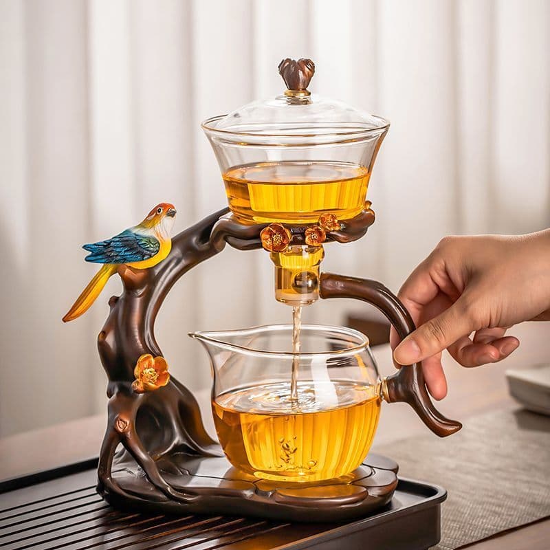 Glass Automatic Tea Set, Complete Home Brewing Kit, Lazy Office High-End Teapot