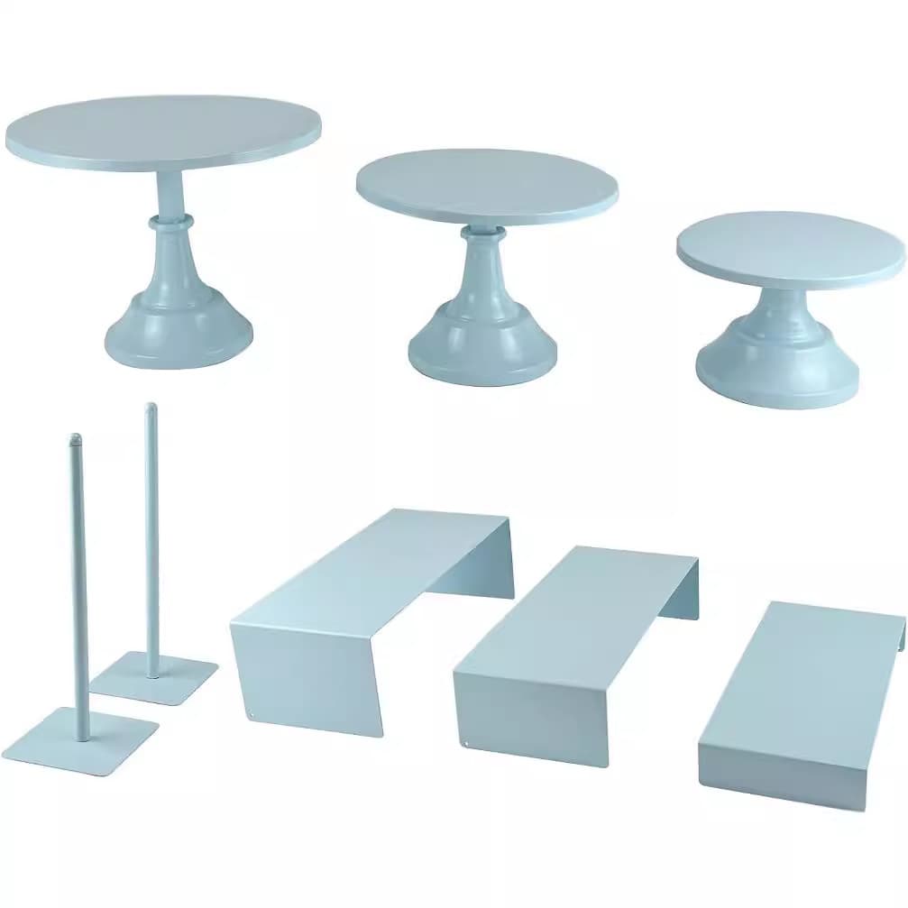 Wholesale Wrought Iron Cake Stand Pastry Stand Dessert Pedestal Gold Wedding Prop Party Dessert Table Display Stand