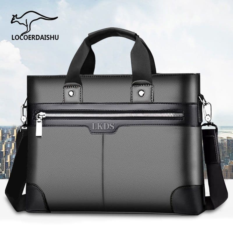 Men's Horizontal Business Document Bag, Single Shoulder Crossbody Bag, New Backpack Briefcase Handbag